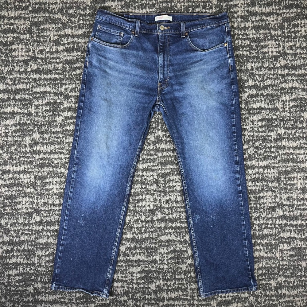 Levi Strauss Signature Relaxed Jeans Mens 38x32 Blue Medium Wash 58985-0069